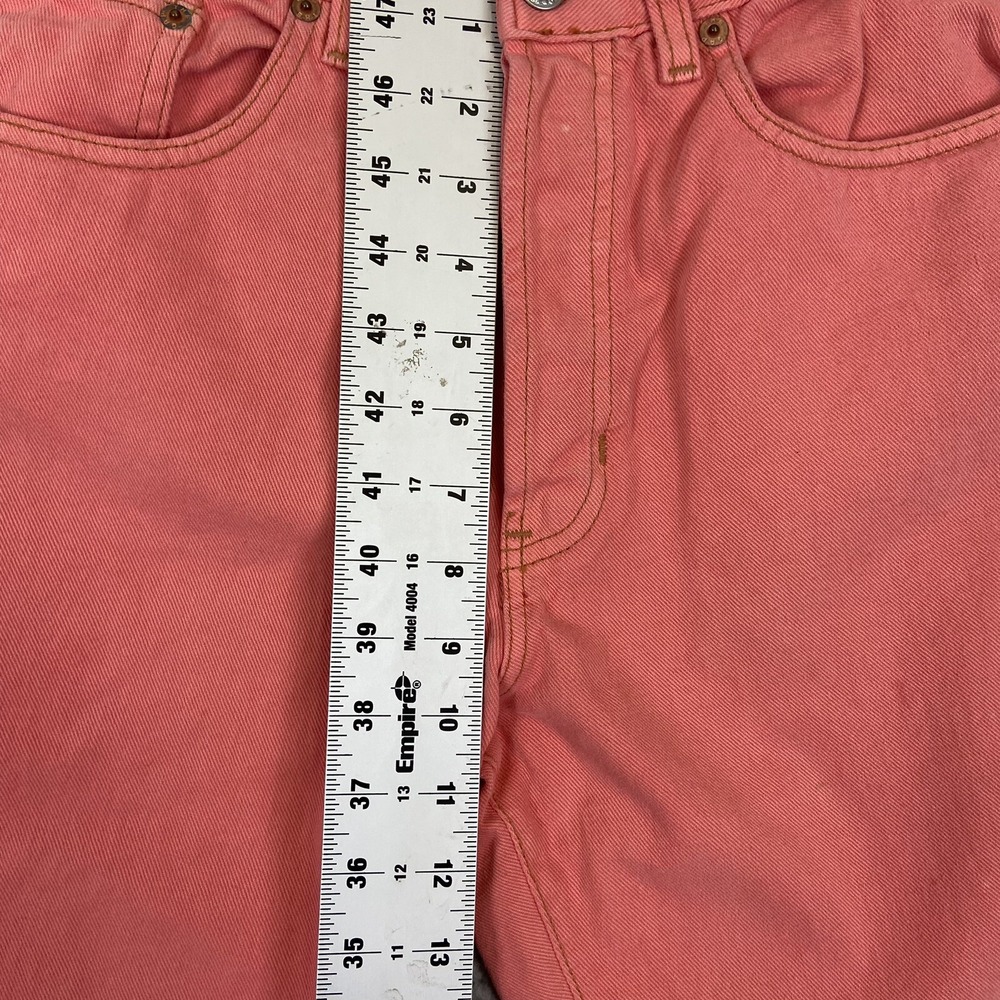 Vintage Gap Jeans Womens 8 Regular Coral Pink High Rise Classic Fit Made in USA - Picture 5 of 10